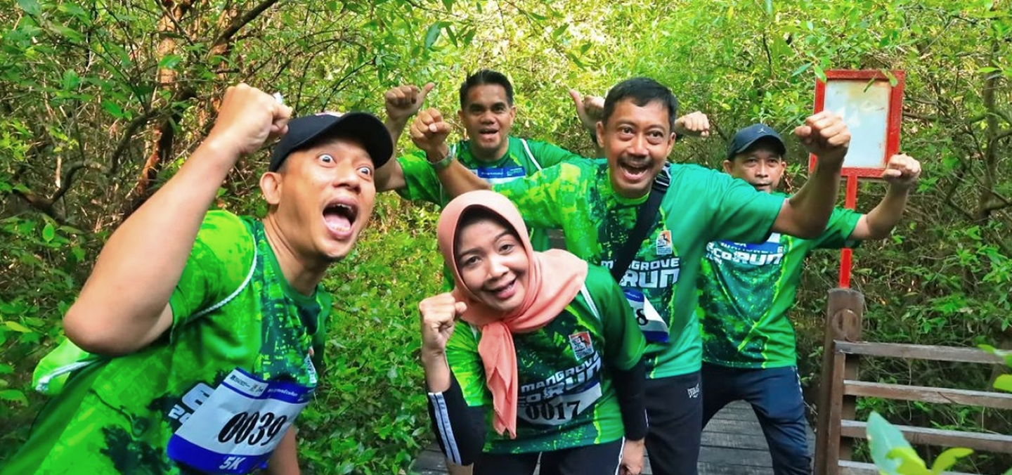 Mangrove Eco Run, HUT 1th Kebun Raya Mangrove